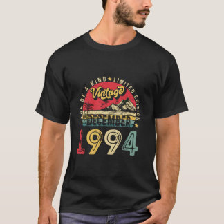 Retro Men 30. Geburtstagsgeschenk Vintag im Dezemb T-Shirt