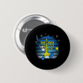 Retro Menorah spielt Softll Frohes Chanukka Pjs Bo Button (Vorne & Hinten)