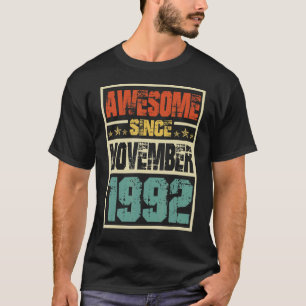 Retro Mens 30 Jahre alt Phantastisch seit November T-Shirt