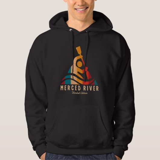 Retro Merced River Kayaking Hoodie (Vorderseite)