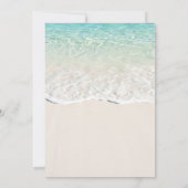 Retro Mermaid Beach Thema 21. Geburtstag Einladung (Rückseite)