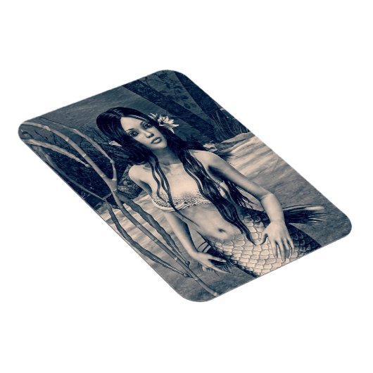 Retro Mermaid Magnet (Rechte Seite)