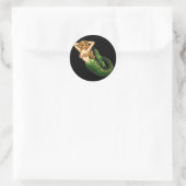 Retro Mermaid Runder Aufkleber (Tasche)