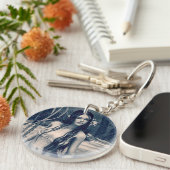 Retro Mermaid Schlüsselanhänger (Vorderseite rechts)