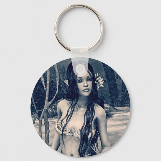 Retro Mermaid Schlüsselanhänger (Vorderseite)