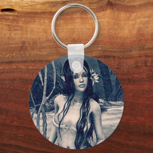 Retro Mermaid Schlüsselanhänger (Vorderseite)