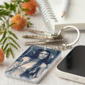 Retro Mermaid Schlüsselanhänger (Vorderseite rechts)