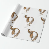Retro Mermaid Wrapping Paper Geschenkpapier (Ungerollt)