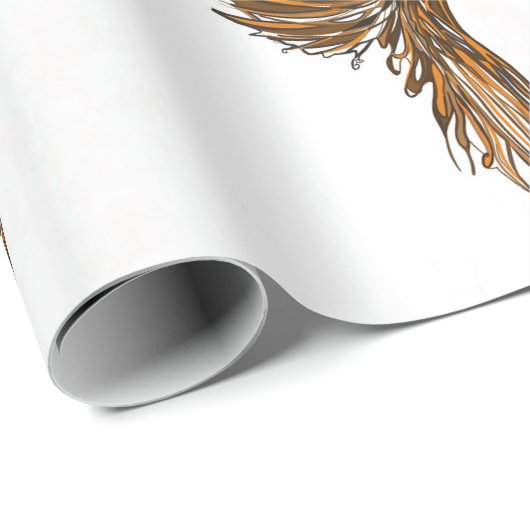 Retro Mermaid Wrapping Paper Geschenkpapier (Rolleneckpunkt)