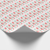 Retro Merry and Bright Christmas Geschenkpapier (Ecke)