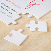 Retro Merry and Bright Christmas Party Invitation Puzzle (Seite)