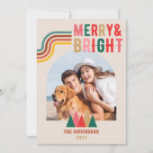 Retro Merry Bright Arch 4 Foto Weihnachten (Vorderseite)