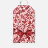 Retro Merry & Bright Geschenkstempel Geschenkanhänger (Rückseite)