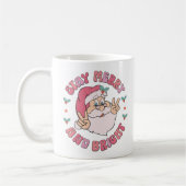 Retro Merry & Bright Santa Kaffeetasse (Links)