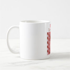 Retro Merry Christmas Bow and Ornaments Design Kaffeetasse