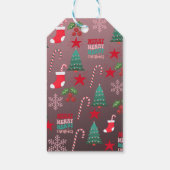 RETRO MERRY CHRISTMAS GESCHENKANHÄNGER (Rückseite)