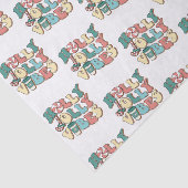 Retro Merry Christmas Holly Jolly Vibes Seidenpapier (Ausschnitt)