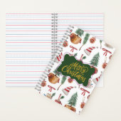Retro Merry Christmas Journaling Notebooks Notizblock (Innen)