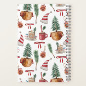 Retro Merry Christmas Journaling Notebooks Notizblock (Rückseite)