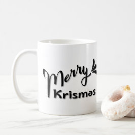 Retro Merry Christmas Style Kaffeetasse