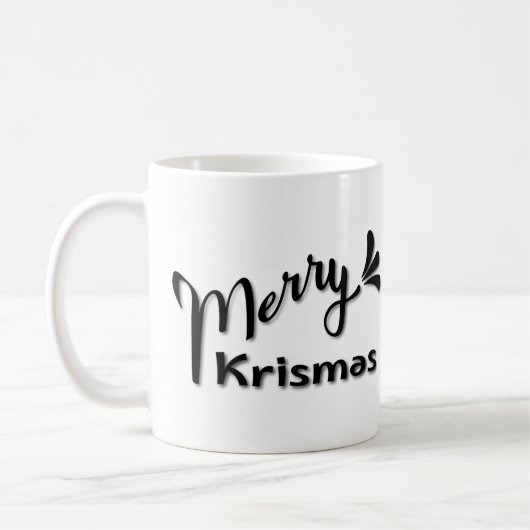 Retro Merry Christmas Style Kaffeetasse (Links)