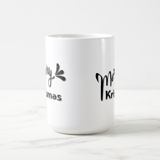 Retro Merry Christmas Style Kaffeetasse (Mittel)