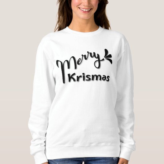 Retro Merry Christmas Style Sweatshirt (Vorderseite)