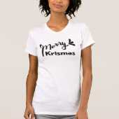 Retro Merry Christmas Style T-Shirt (Vorderseite)