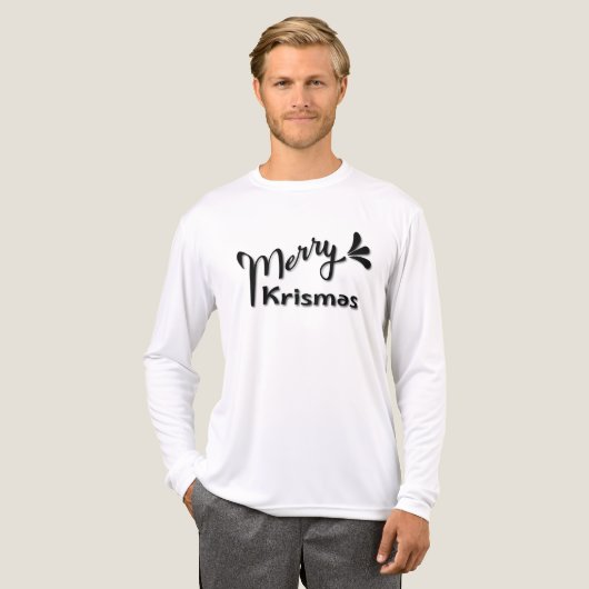 Retro Merry Christmas Style Tri-Blend Shirt (Vorderseite komplett)