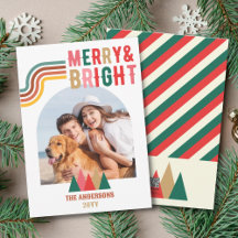 Retro Merry und Bright Arch Foto Weihnachten