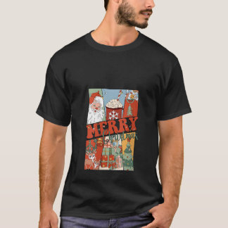 Retro Merry Weihnachten Weihnachtsmann Reindeer Ug T-Shirt