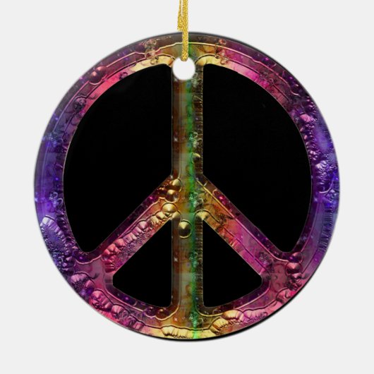 Retro metallischer keramik ornament (Hinten)