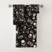 Retro-Metallmuster Badhandtuch Set (Insitu)