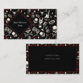 Retro-Metallmuster Visitenkarte (Vorne/Hinten)