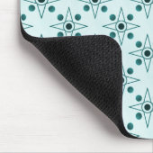 Retro-metrische Mousepad, Aquamarin Mousepad (Ecke)