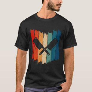 Retro Metzger Knife Vintag Metzgermesser T-Shirt