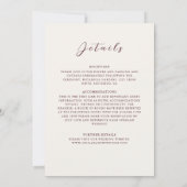 Retro Mexican Terrain Blühend Mandala Wedding Einladung (Rückseite)