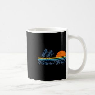 Retro Miami Beach Florida T-Shirts Frauen Männer C Kaffeetasse