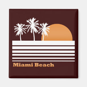Retro Miami Beach-Magnet Magnet