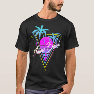 Retro Miami Beach Vintag 80er Beach Souvenir T-Shirt
