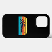 Retro Miami Case-Mate iPhone Hülle (Rückseite (Horizontal))