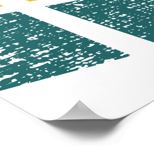 Retro Miami Florida Beach Souvenir Palm Tree 80er Poster (Ecke)