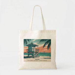 Retro Miami Florida South Beach Skyline Reise Tragetasche