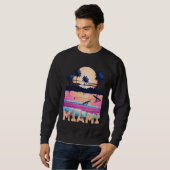 Retro Miami Florida Souvenir Surf Sweatshirt (Vorne ganz)