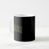 Retro Miami Florida Tee Men Women And Kids  Kaffeetasse (Vorderseite Links)