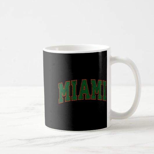 Retro Miami Florida Tee Men Women And Kids  Kaffeetasse (Rechts)