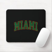 Retro Miami Florida Tee Men Women And Kids Mousepad (Mit Mouse)