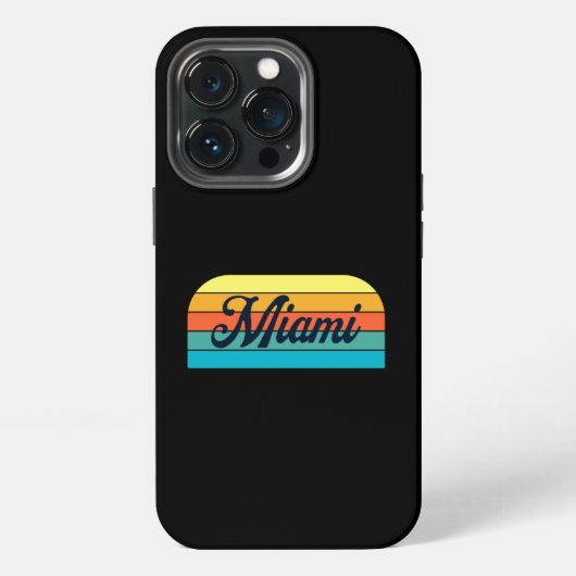 Retro Miami iPhone Hülle (Hinten)