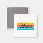 Retro Miami Magnet (Vorderseite/Rückseite)