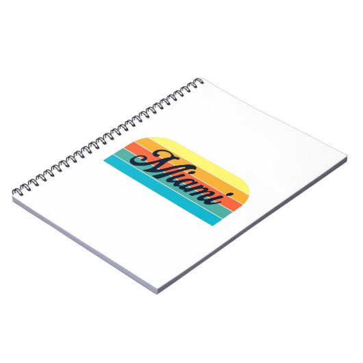 Retro Miami Notizblock (Linke Seite)